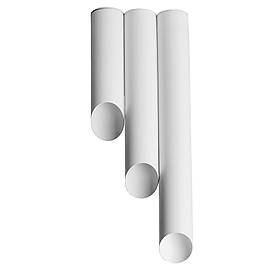 Світильник стельовий MSK Electric Slice під три лампи Е27 NL 382819 WH+WH