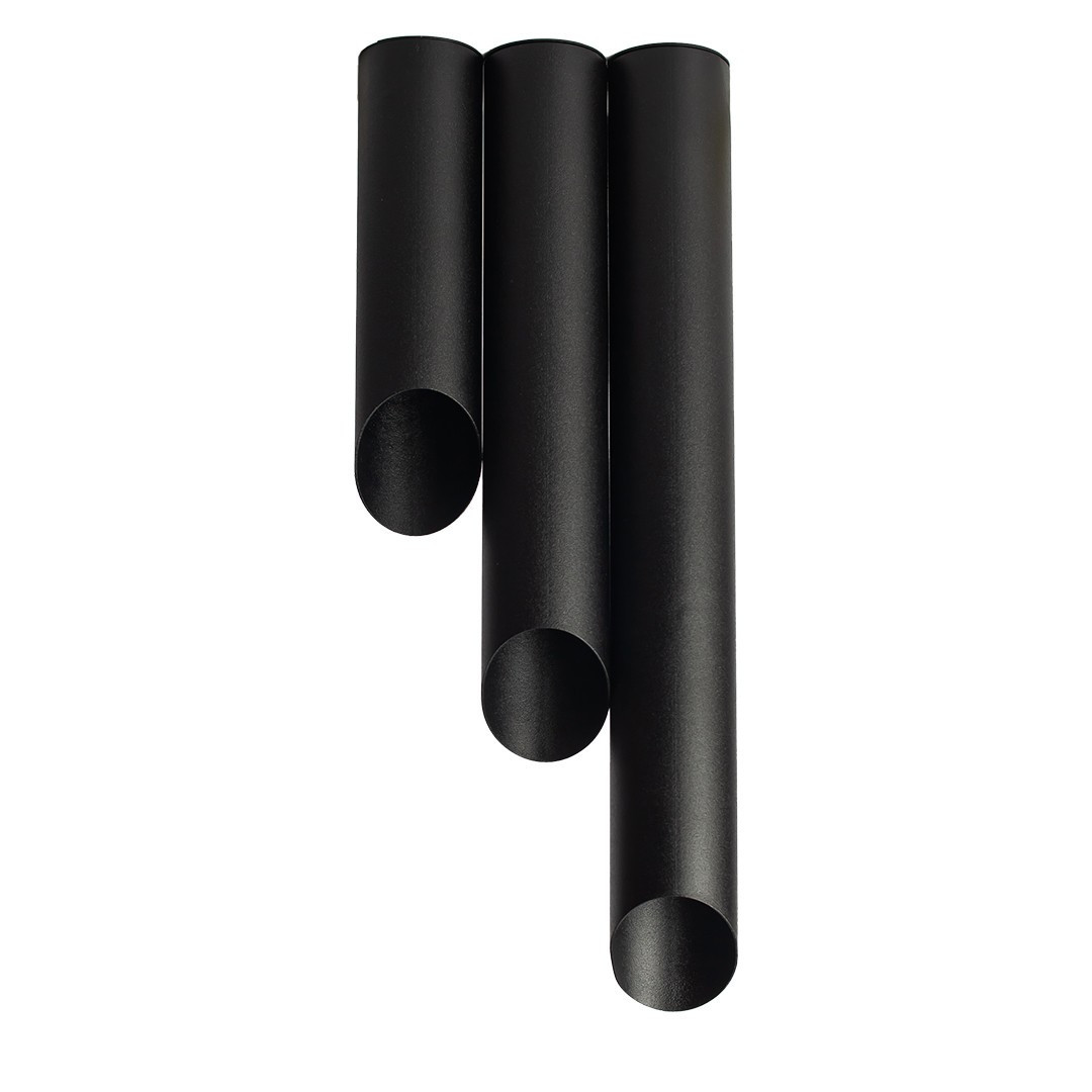 Світильник стельовий MSK Electric Slice під три лампи Е27 NL 382819 BK+BK, фото 1