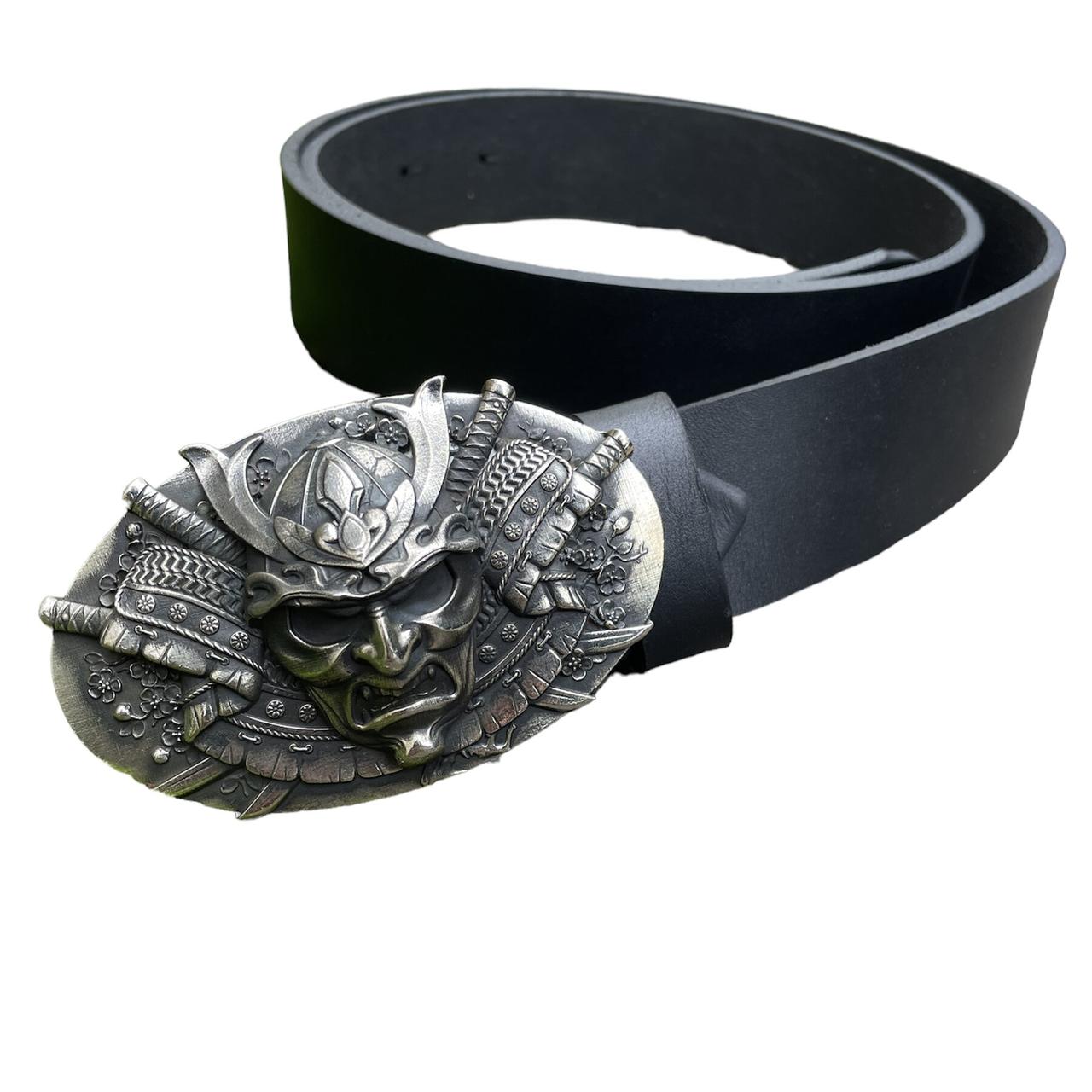 Пряжка САМУРАЙ на чоловічий ремінь Gorillas Accessories Нейзельбер, фото 1