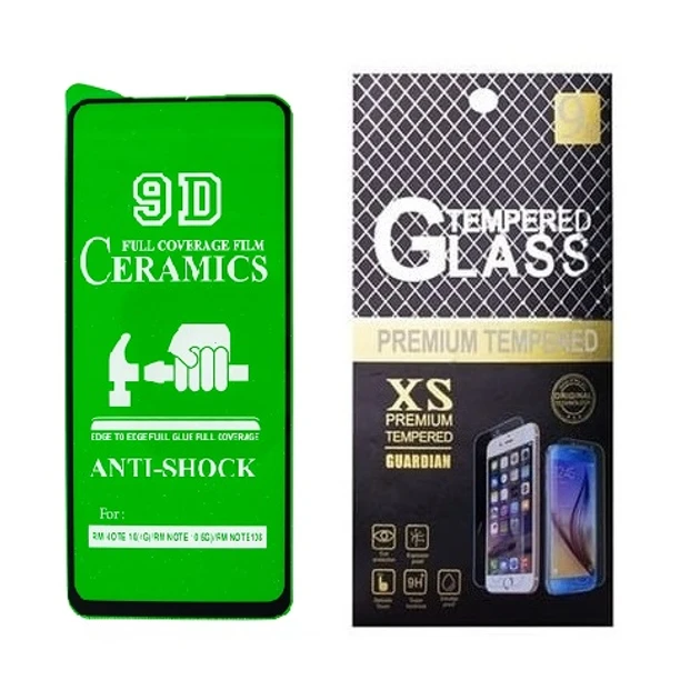 Протиударна захисна плівка Ceramics 9D для Xiaomi Poco M5s, Poco M4 Pro 4G з чорною рамкою, глянцева