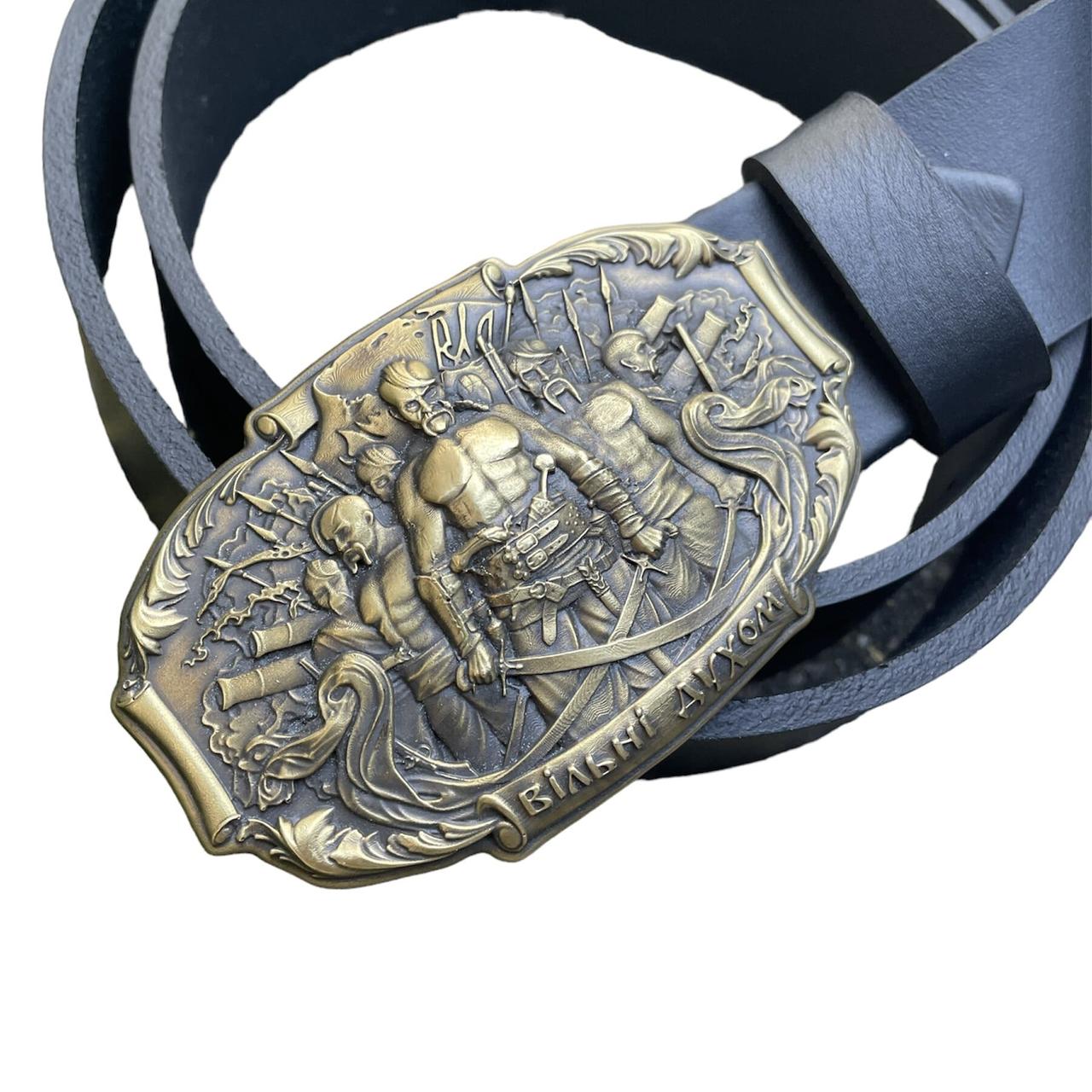 Пряжка Gorillas Accessories ВІЛЬНІ ДУХОМ на чоловічий ремінь, фото 1