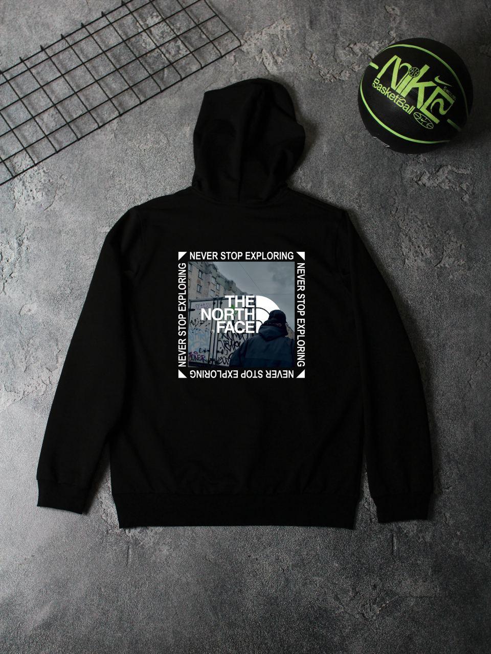 The North Face кофта чоловіча весняна осіння толстовка з капюшоном худі тнф чорна