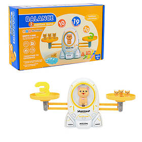 Дитяча навчальна гра математичні ваги утримає баланс 2Life Кіт Білий (v-11303)