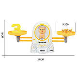 Дитяча навчальна гра математичні ваги утримає баланс 2Life Кіт Білий (v-11303), фото 2