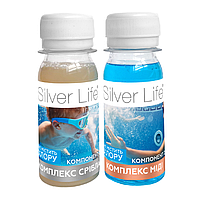 Срібний бактерицидний комплекс для басейнів 2х50 мл SVOD Silver Life дезінфекція води без хлору