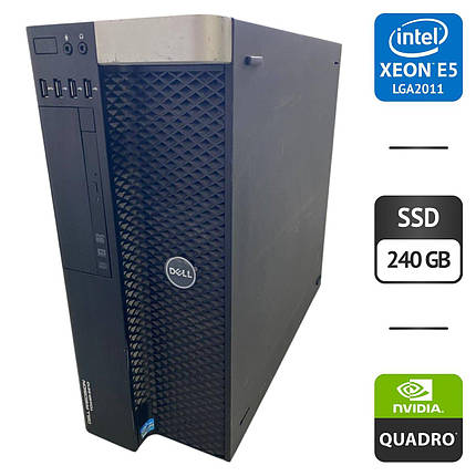 Робоча станція Б-клас Dell Precision T5810 MT/ Xeon E5-2697 v3/ 64 GB RAM/ 240 GB SSD/ Quadro K4200 4GB, фото 1