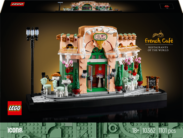 Конструктор LEGO Icons Французское кафе 1101 деталь (10362)