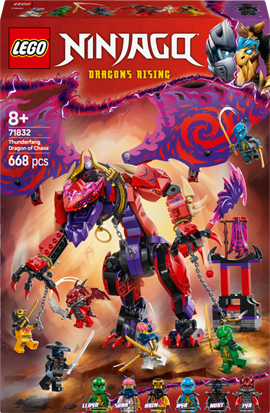 Конструктор LEGO NINJAGO Громовержец Дракон Хаоса 668 деталей (71832)