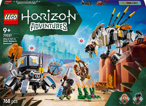 Конструктор LEGO Horizon Aloy і Varl проти Shell-Walker і Sawtooth 768 деталей (77037)