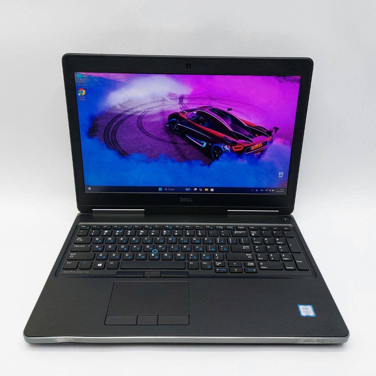 Б/в Ноутбук Б-клас Dell Precision 7510 15.6" 1920x1080| Core i7-6820HQ| 16 GB RAM| 512 GB SSD| Quadro M1000M 2GB