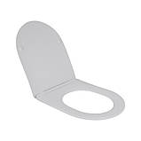 Сидіння для унітаза Qtap (Swan Ultra, Jay Ultra) з мікроліфтом Slim QT99SC6106W, фото 3