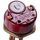 Тен для бойлера із термостатом 2500W (мідний) L=280mm, фланець 54mm 1 трубка під датчик, фото 5