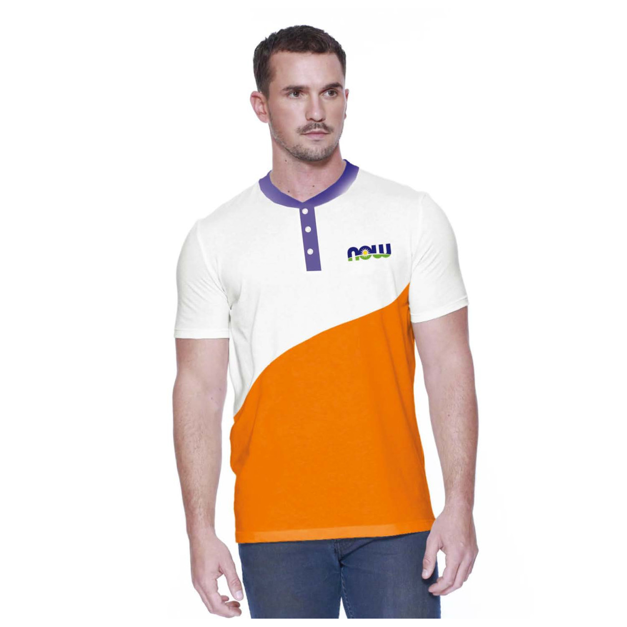 Now Henley Shirt Mens Medium, фото 1