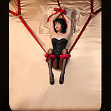 Система фиксации на кровать UPKO Bowknot Bed Restraint Straps с бантиками, красная kitty.in.ua, фото 8