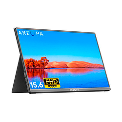Портативний монітор Arzopa A1 Gamut 15.6" 1920x1080, 60 Гц, HDR, алюмінієвий корпус, динаміки, IPS екран