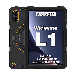 AGM Pad P2 Active 8/256Gb Black 4G, водонепроникний планшет із процесором Helio G99 та камерою 50 МП