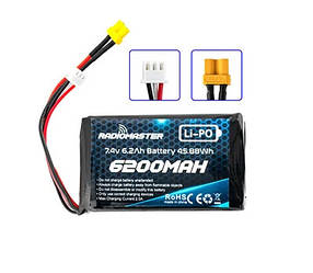 Акумулятор RadioMaster 2S Li-PO 6200мАг 7.4V для TX16S та BOXER із захистом JST-XH XT30