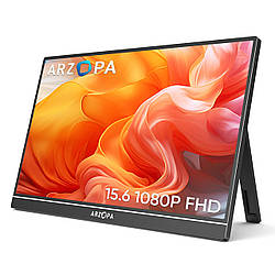 Портативний монітор Arzopa A1 black 15,6" IPS 1920x1080 60 Гц, HDR, динаміки, сумісність з консолями