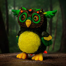 Іграшка ручної роботи кишеньковий друг / Фігурка оберіг для дому з валяної вовни екологічна