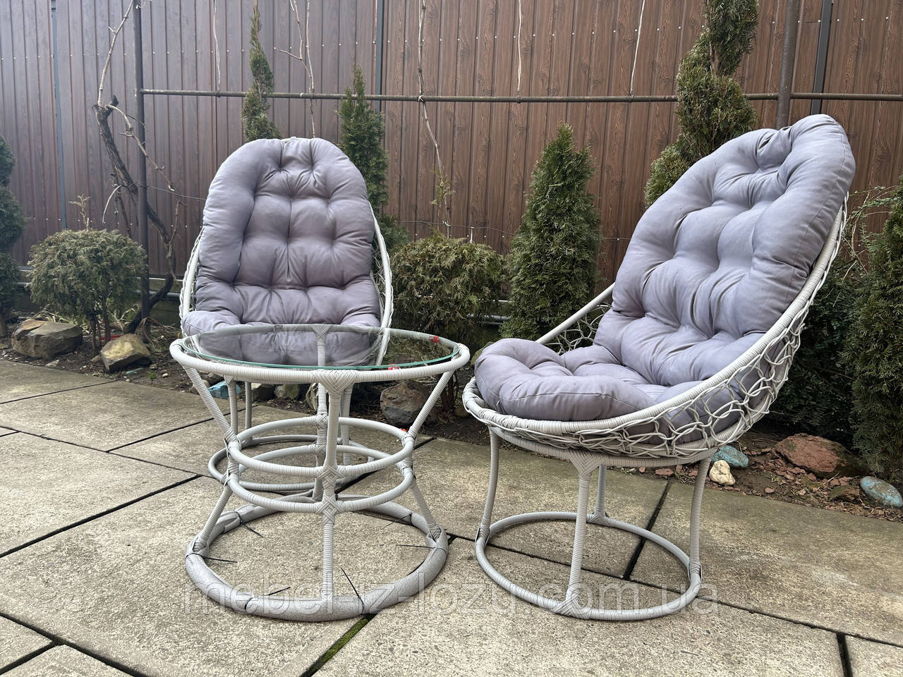 Набір Relax світло сірий +темно сірі подушки, фото 1