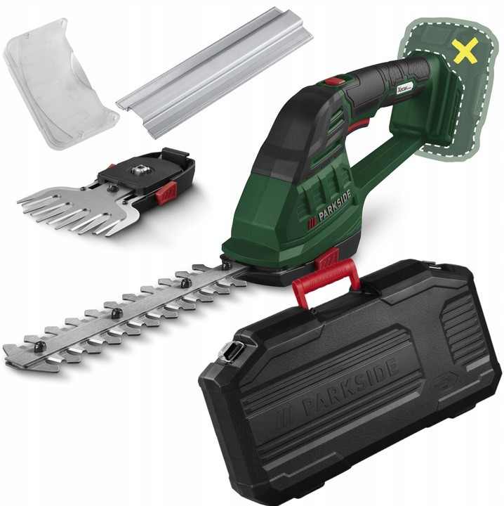 Акумуляторні ножиці для трави та кущів PARKSIDE PAGS 20-Li A1, фото 1