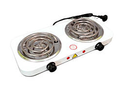 Плита електрична спіральна 2 конфорки Hot Plate G-2000W