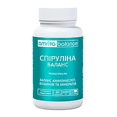 Спіруліна Баланс, Аміта, 60 капс по 0,6 г