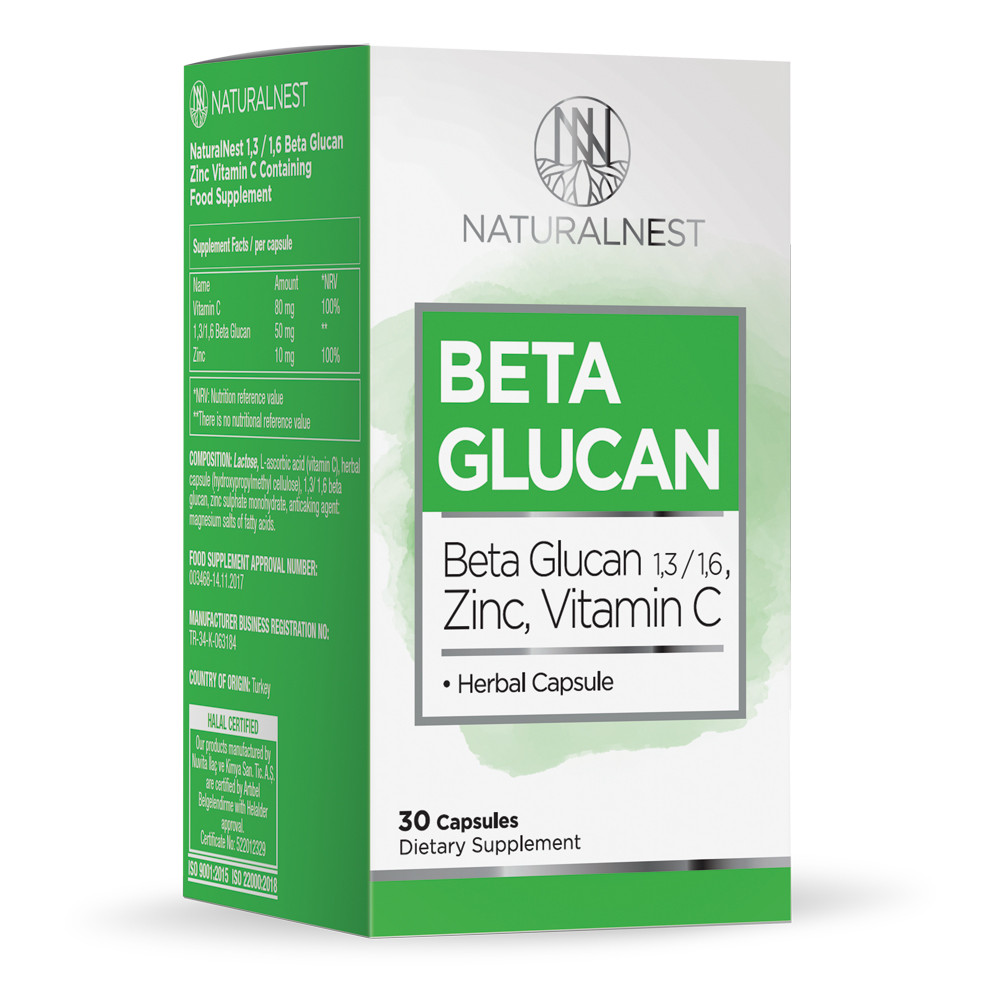 Дієтична добавка Бета Глюкан NATURALNEST, 30 рослинних капсул Лівеста, фото 1