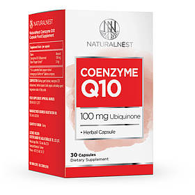 Дієтична добавка Коензим Q10 Naturalnest, 30 желатинових капсул Лівеста