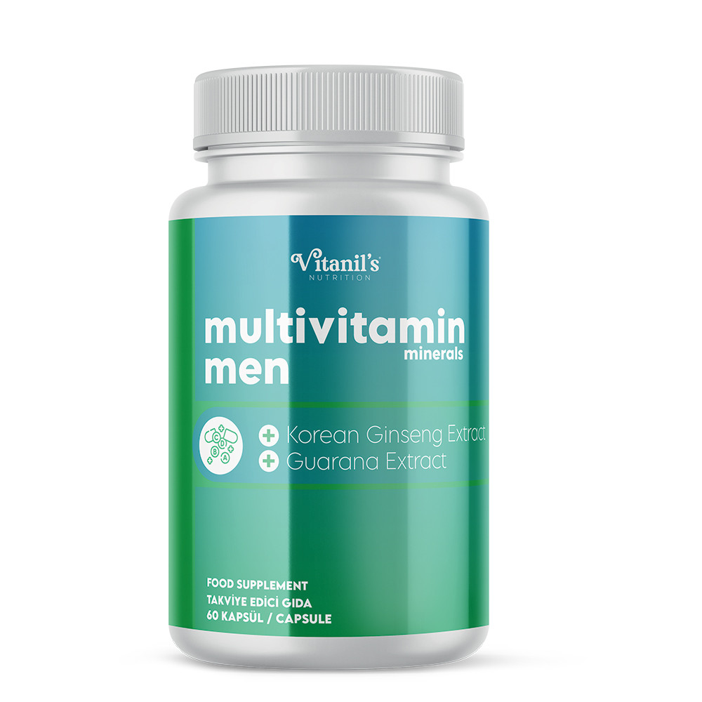 Дієтична добавка Мультивітамінний комплекс для чоловіків Vitanil's, 60 капсул Лівеста, фото 1