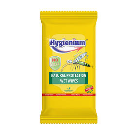 Захисні вологі салфетки від укусів комарів Hygienium, 40 шт Лівеста