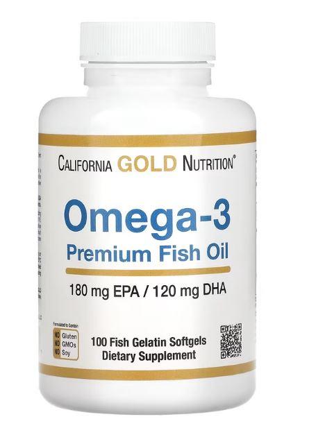 Омега-3 риб'ячий жир, Omega 3, Madre Labs, 100 капсул