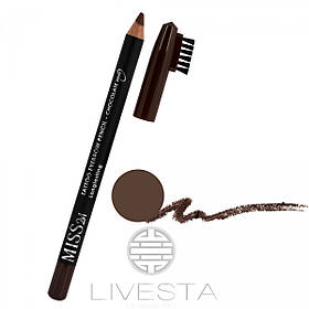 Олівець для брів зі щіточкою MISS2M 200 Chocolate, 1,4 г Лівеста