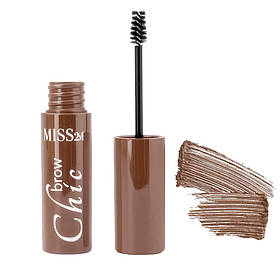 Кремовий туш для брів MISS2M 01 Milky Chocolate, 4 мл Лівеста