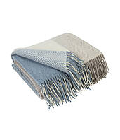 Плед Мериносовий Клітка біл-св.беж-блакитний Love You 140 x 200 см