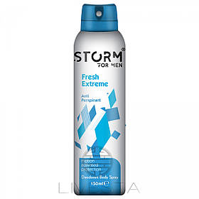 Чоловічий дезодорант-антиперспірант для тіла Storm Fresh Extreme, 150 мл Лівеста