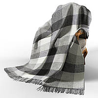 Плед вовняний П8 біл-дим-св.антр Love You 140 x 200 см