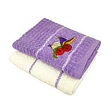 Набір кухонних рушників 2 шт 40x60 см Баклажан HomeBrand, фото 2