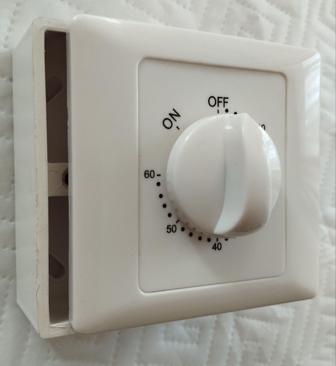 Таймер 60 хв. затримки відключення вентилятора накладний