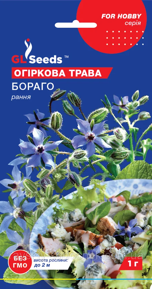 Насіння Огіркової трави Бора 1г GL Seeds Рання.