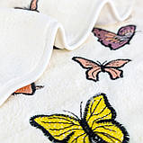 Набір рушників 2 шт Метелики 35x75 + 70x140 см Айворі LoveYouHome, фото 2