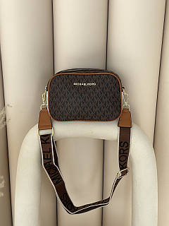 Сумка кросс-боді Michael Kors BODI Коричнево-білий