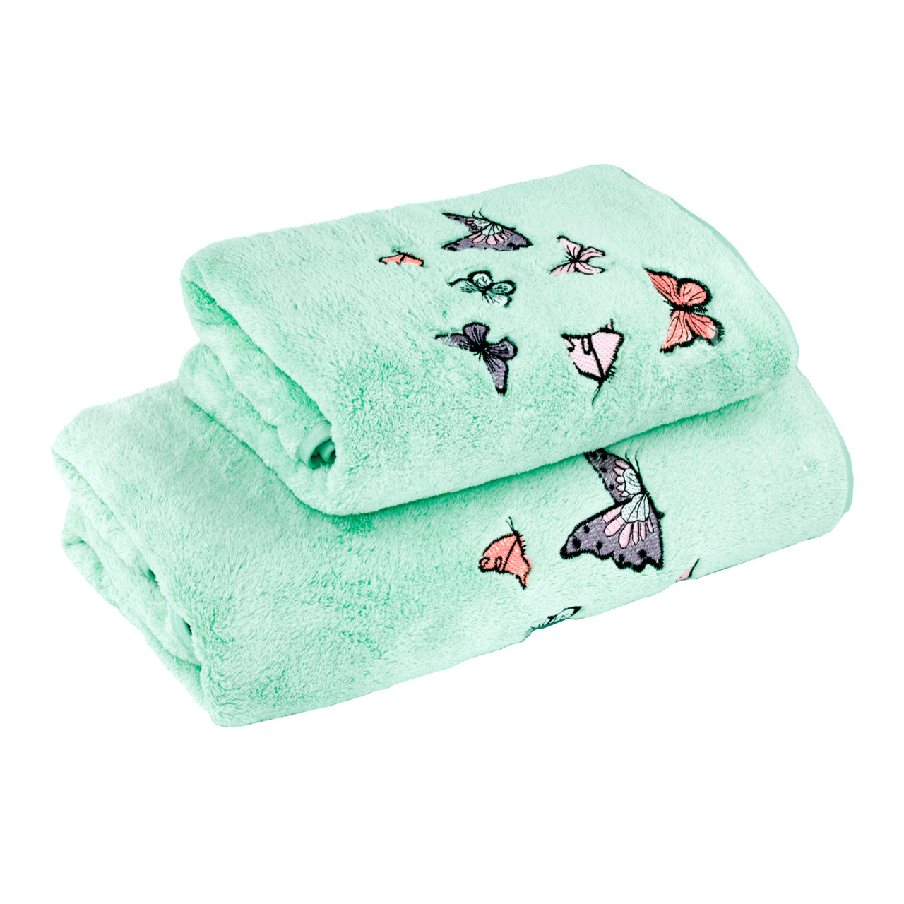 Набір рушників 2 шт Метелики 35x75 + 70x140 см Тіфані LoveYouHome, фото 1