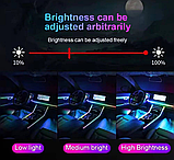 Контурне підсвічування салону автомобіля Ambient light RGBW 18 в 1. Атмосферне підсвічування в салон Bluetooth 18/1, фото 4