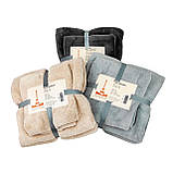 Набір рушників 2 шт LoveYouHome 35x75 см+70x140 см бежевий, фото 4