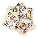 Набір кухонних рушників 3 шт 40x60 см Кава 1 HomeBrand, фото 4