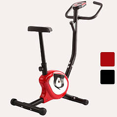 Велотренажер механічний Atleto QN-B201 червоний з дисплеєм для дому