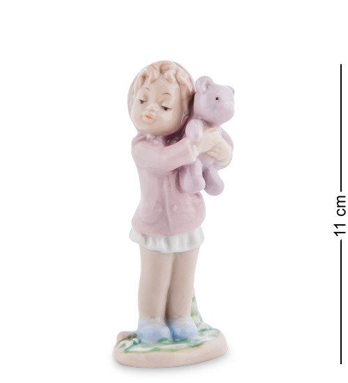 Статуетка порцелянова Pavone Дівчинка з іграшкою 11 см 1106376