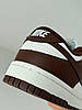 Жіночі кросівки Nike SB Dunk Low White Cacao Wow Найк сб данк лов коричневі шкіряні кросівки демісезон, фото 7