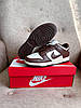 Жіночі кросівки Nike SB Dunk Low White Cacao Wow Найк сб данк лов коричневі шкіряні кросівки демісезон, фото 9